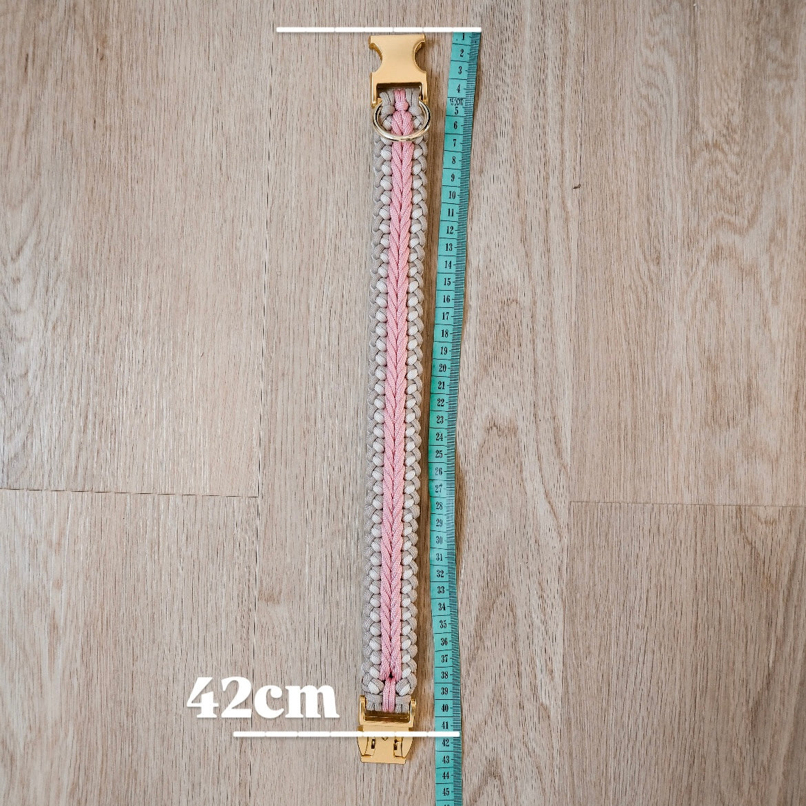 Paracordový obojek TARRA s kovovým trojzubcem na míru