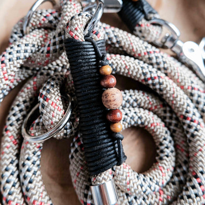 Béžové Burberry přepínací lanové vodítko / 2,7m